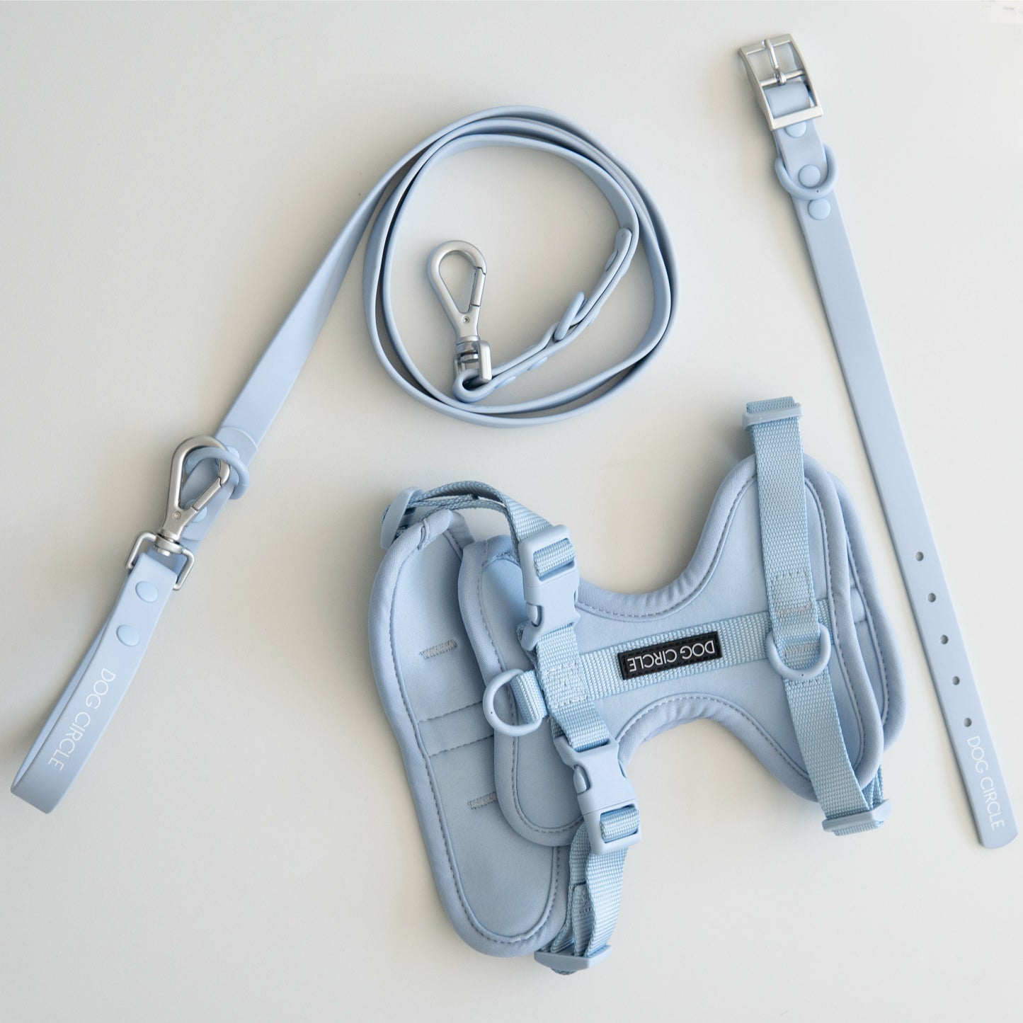 Dog Air Harness Set - Light Blue