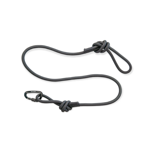 Single Carabiner Dog Rope Leash - Black