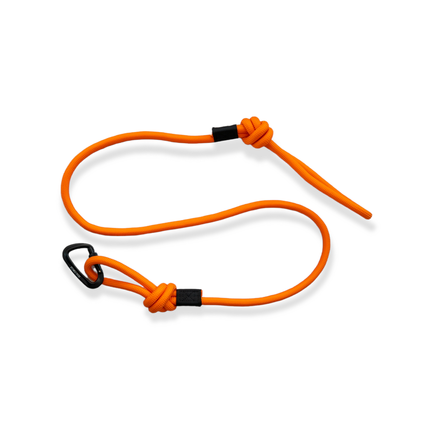 Single Carabiner Dog Rope Leash - Orange