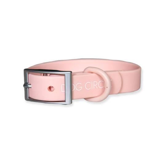 Waterproof Dog Collar - Baby Pink